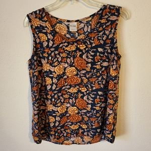 Blair sleeveless blouse. Size S. Multi-colored floral
